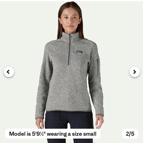 Patagonia Sweaters - Patagonia Birch White Better Sweater 1/4 Zip Fleece in Women’s Size Small 🩶
